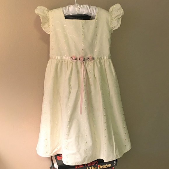 Jona Michelle Other - JONA MICHELLE Yellow Cotton Eyelet Dress  4T